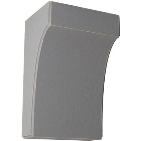 Ekena Millwork 5 1/4"W x 4"D x 8"H Clarksville Wood Vintage Decor Bracket, Pebble Grey BKTWD05X04X08CVPG